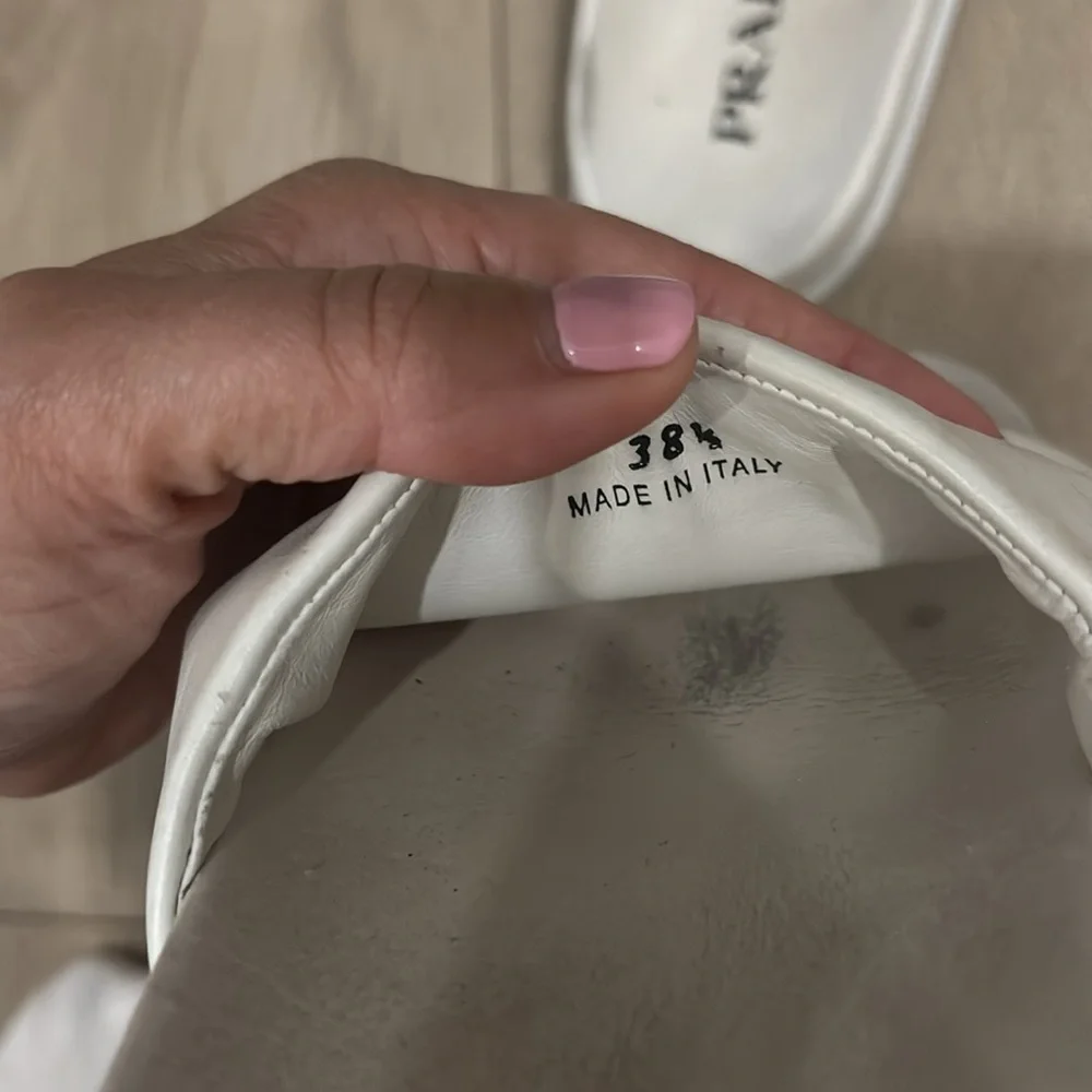 Prada Leather leather slide Size 38.5 - Picture 4 of 8